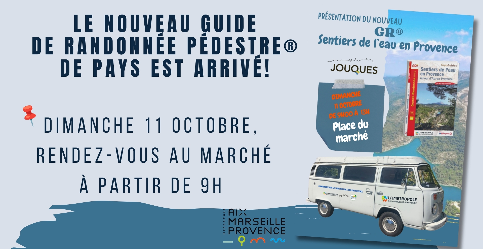 RANDONNEE PEDESTRE : découvrez « Les sentiers de l’eau en Provence » au marché de Jouques